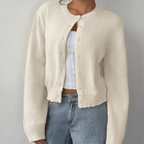 Women’s Cropped Button Cardigan - Effortless Spring Layering