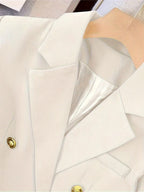 Women’s Tailored Double Breasted Blazer Jacket for Winter Styling