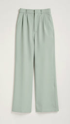 Women’s High Waisted Wide Leg Trousers for Effortless Summer Style Light Blue