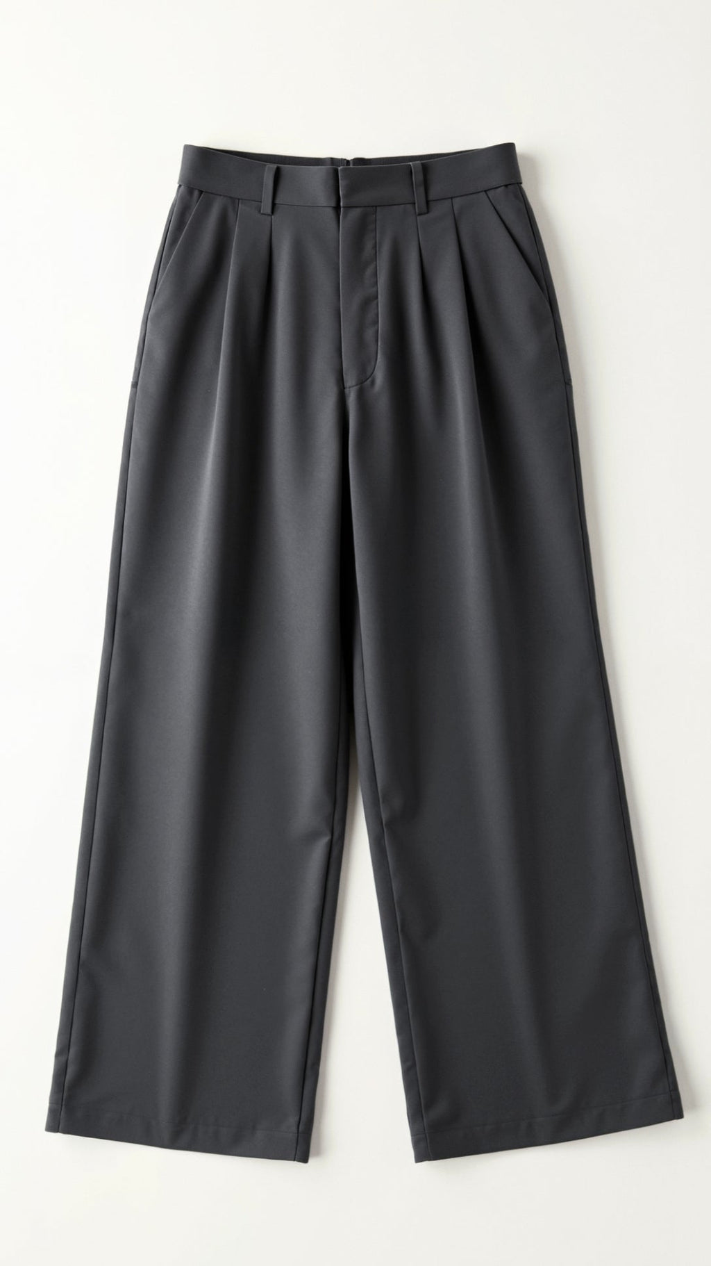 Women’s High Waisted Wide Leg Trousers for Effortless Summer Style Dark Grey