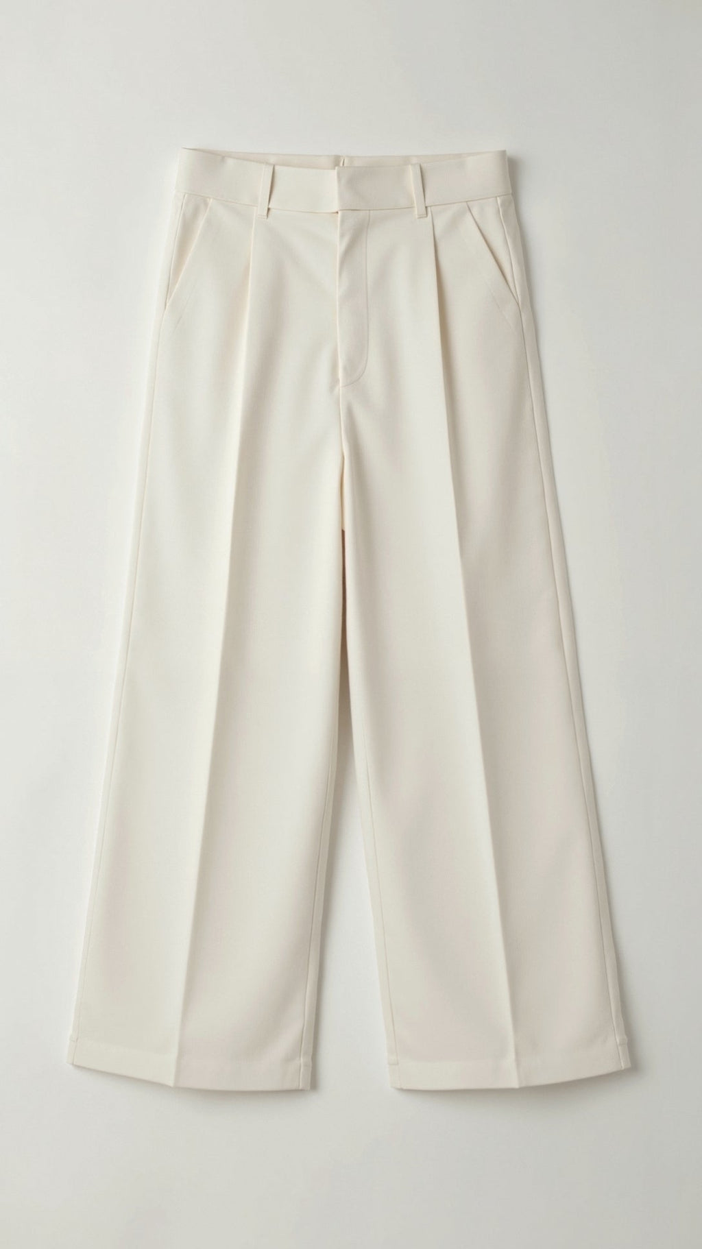 Women’s High Waisted Wide Leg Trousers for Effortless Summer Style White