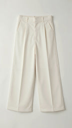Women’s High Waisted Wide Leg Trousers for Effortless Summer Style White