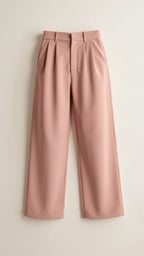 Women’s High Waisted Wide Leg Trousers for Effortless Summer Style Pink