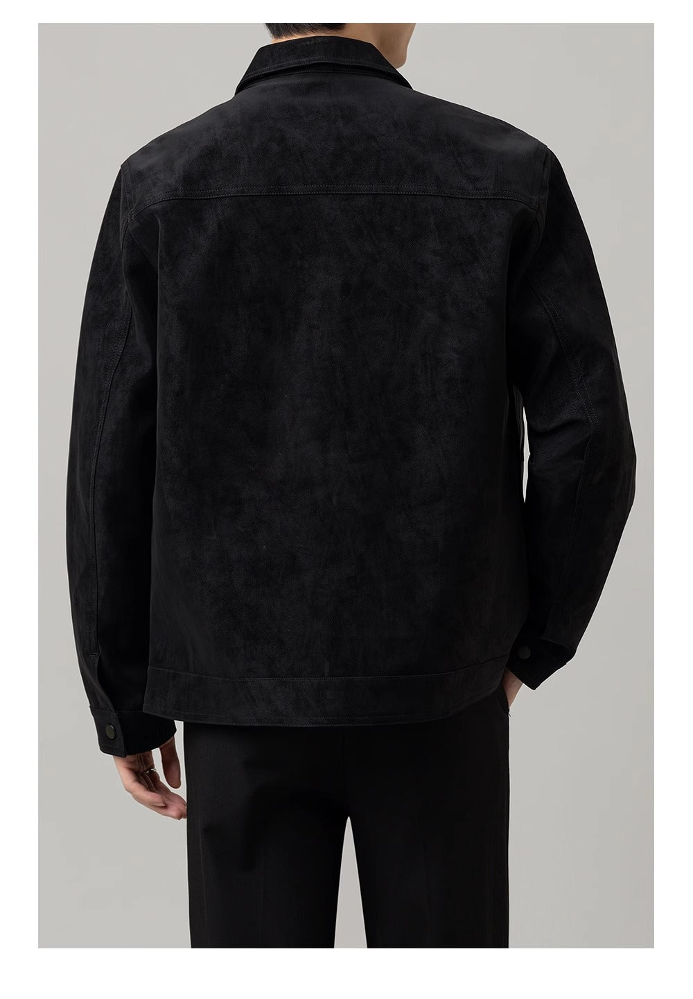 Men’s Versatile Button-Down Shirt Jacket with Pockets