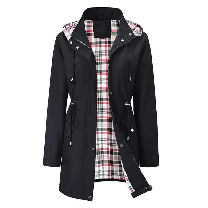Women’s Modern Adjustable Trench Coat Black
