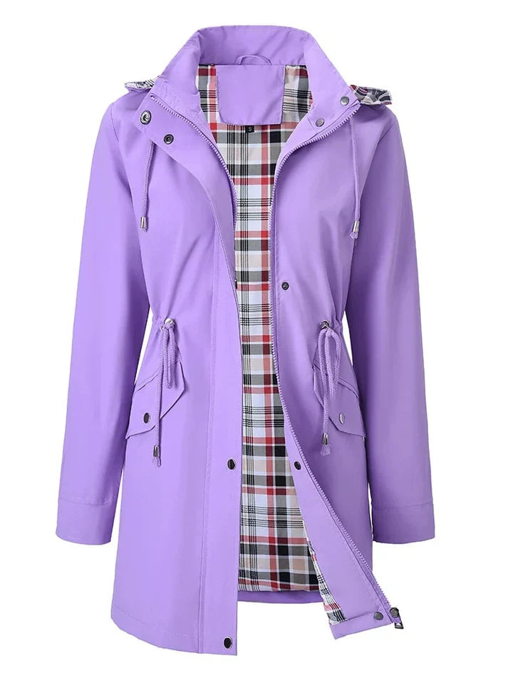 Women’s Modern Adjustable Trench Coat Purple