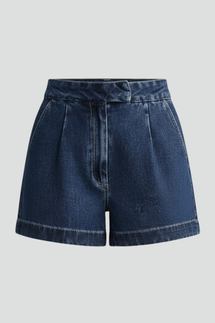 Women’s High Waisted Rolled Hem Shorts for Summer Styling