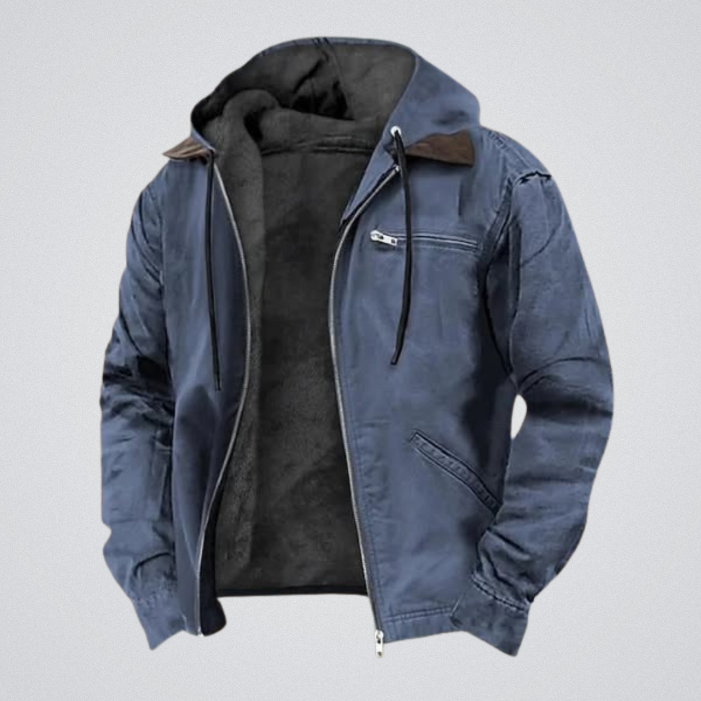 Men’s Elegant Autumn Coat Blue