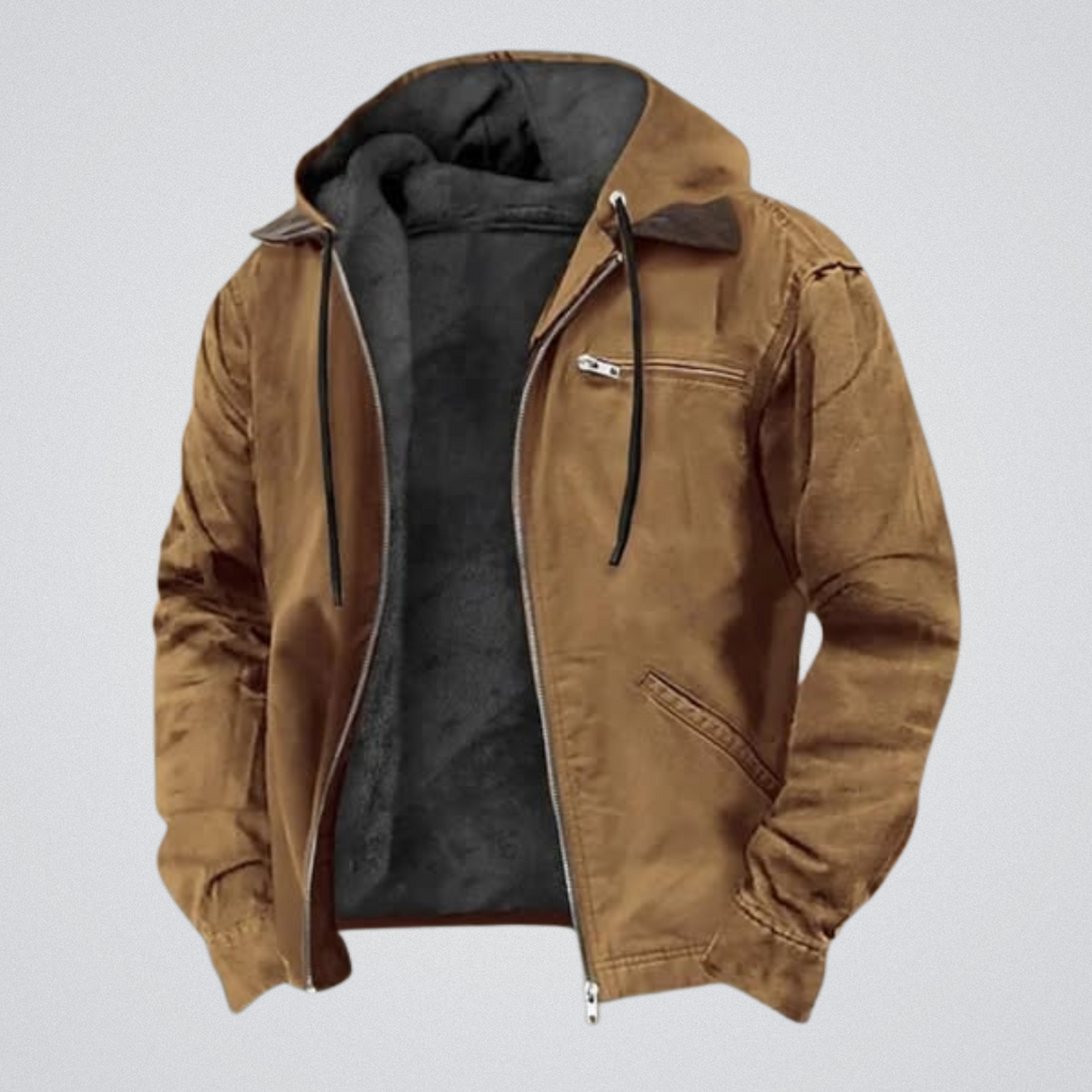 Men’s Elegant Autumn Coat Brown
