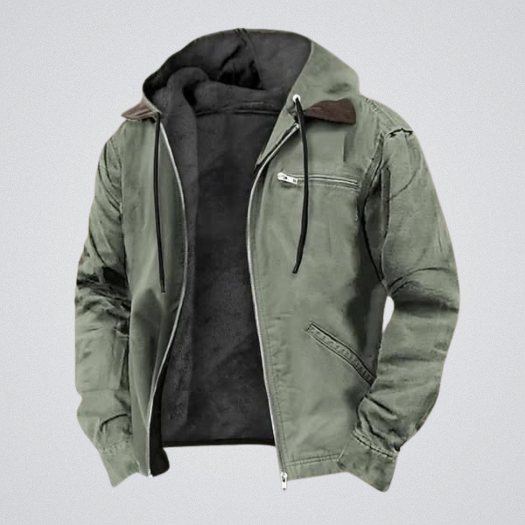 Men’s Elegant Autumn Coat Green