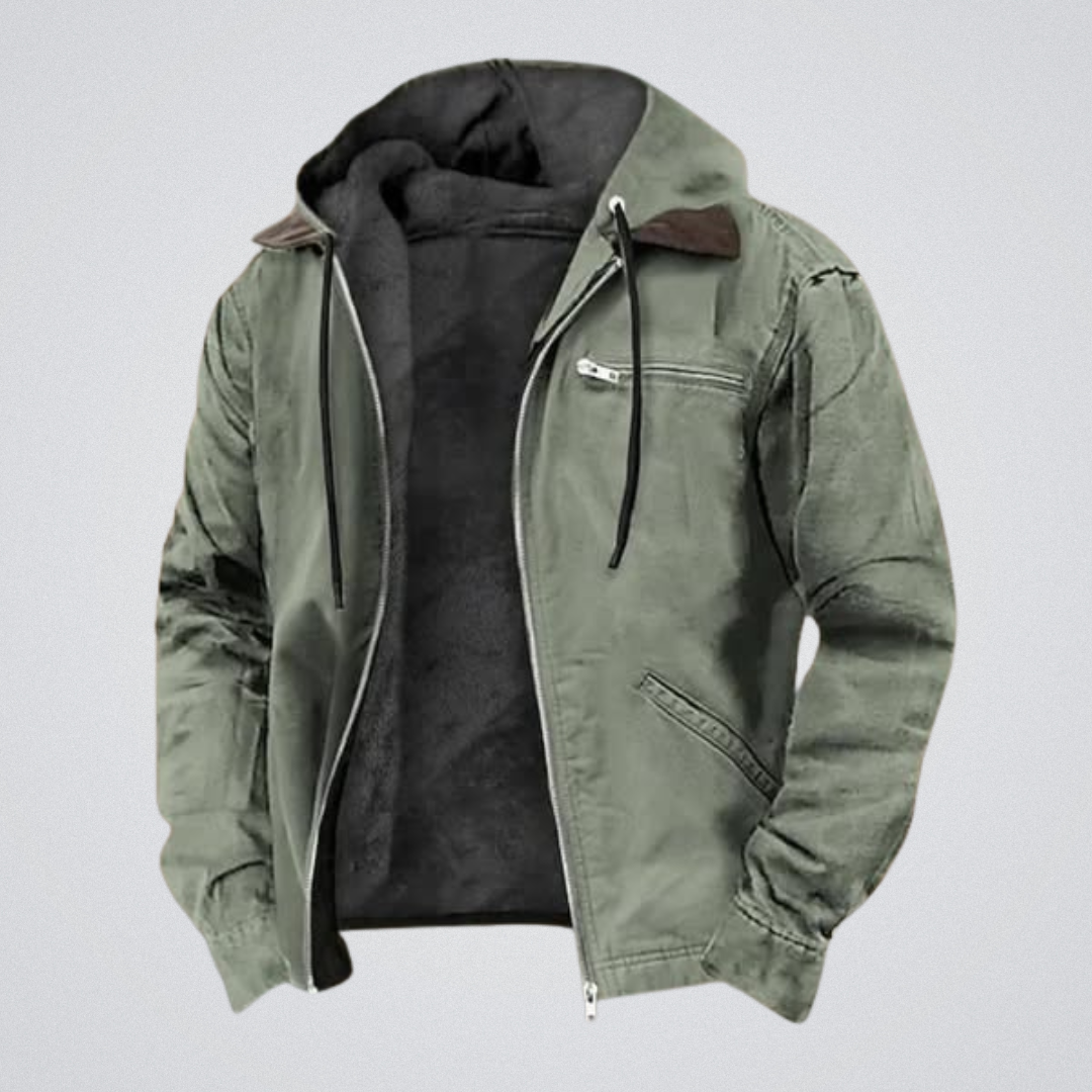 Men’s Elegant Autumn Coat Green