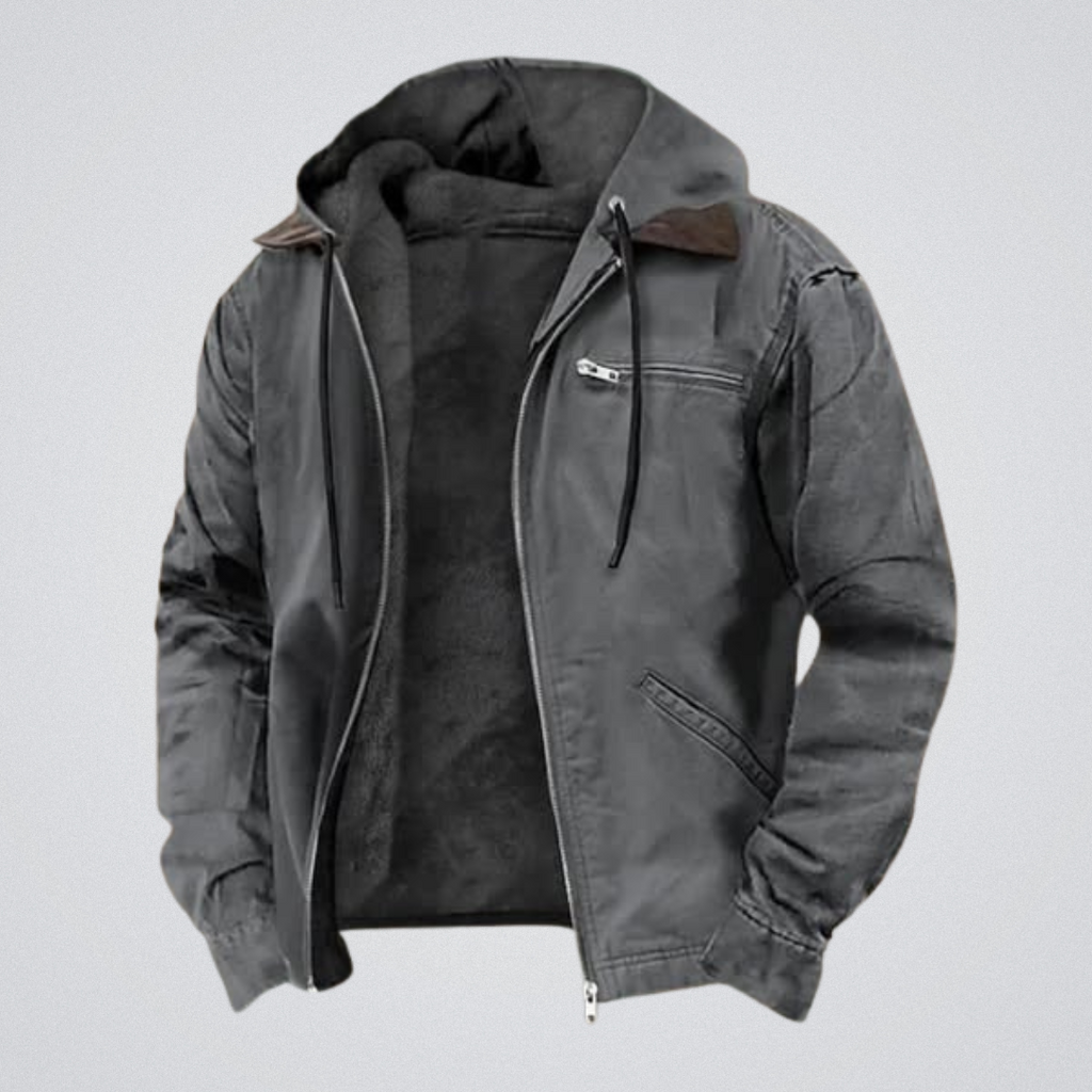 Men’s Elegant Autumn Coat Grey