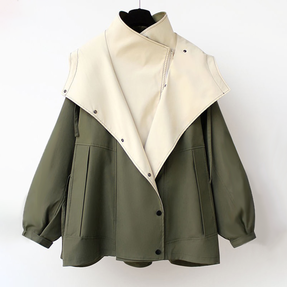 Women’s Elegant Autumn Windproof Raincoat