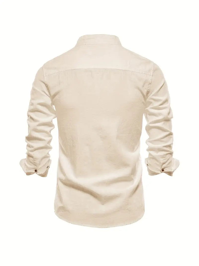 Men’s Comfortable Button-Up Shirt with Flattering Fit