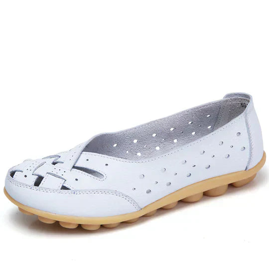 Women’s Ultra Comfortable Ballerinas – Everyday Footwear White