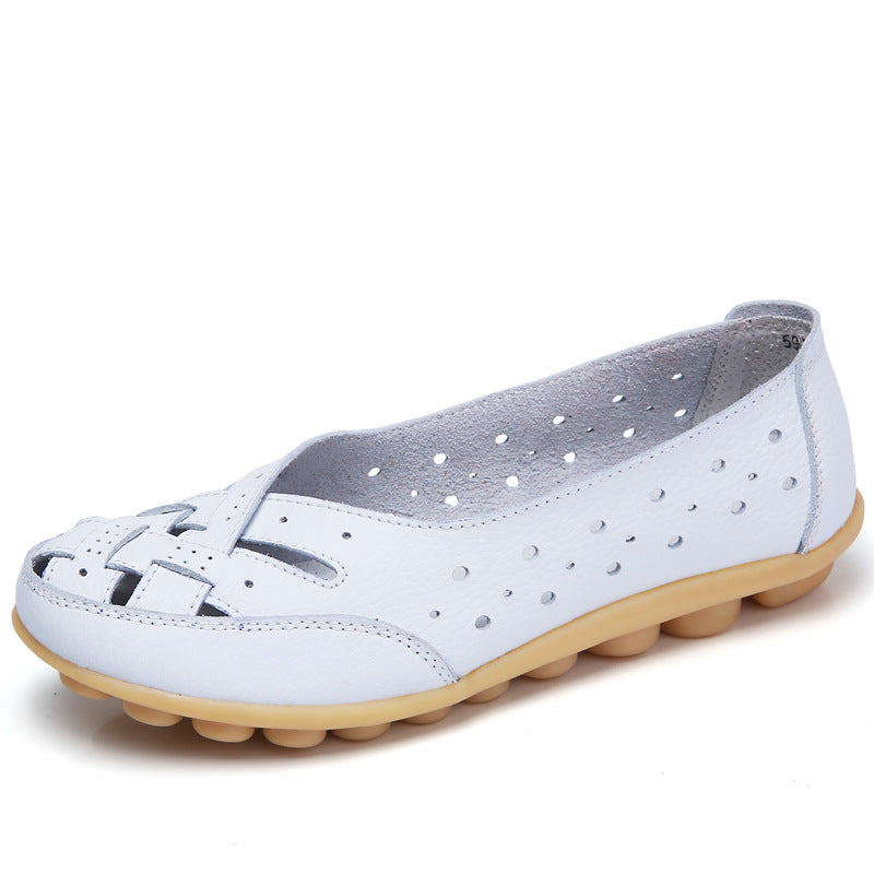 Women’s Ultra-Comfortable Ballerina Shoes White
