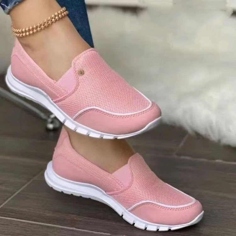 Women’s Simple Fashionable Loafers for Everyday Wear Pink