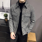 Men’s Relaxed Fit Plaid Shirt Jacket