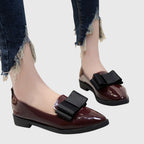 Women’s Elegant Bow Accent Loafers for All-Day Comfort