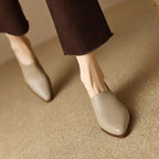 Women’s Elegant Heeled Loafers Beige