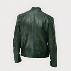 Men’s Classic Biker Jacket with Zip