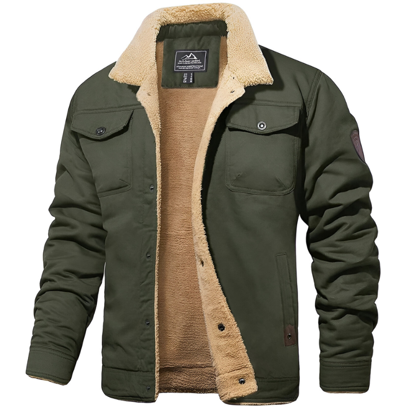 Men’s Comfortable Bomber Jacket Green