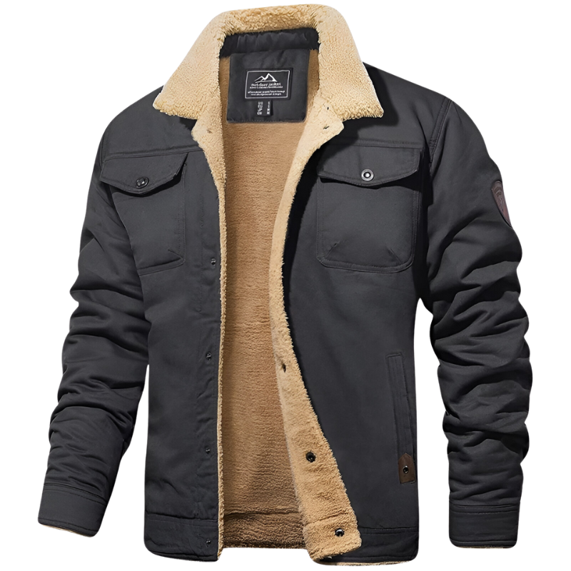 Men’s Comfortable Bomber Jacket Grey