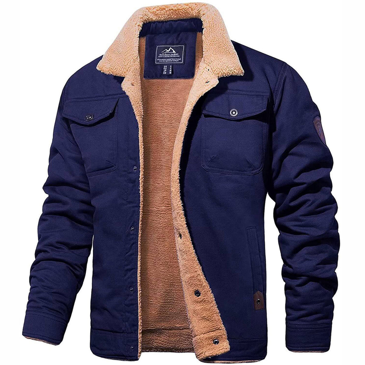Men’s Stylish Bomber Jacket Navy Blue