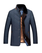 Men’s Business Jacket with Warm Lining Blue