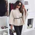 Women’s Stylish Butterfly Jacket with Belt Apricot