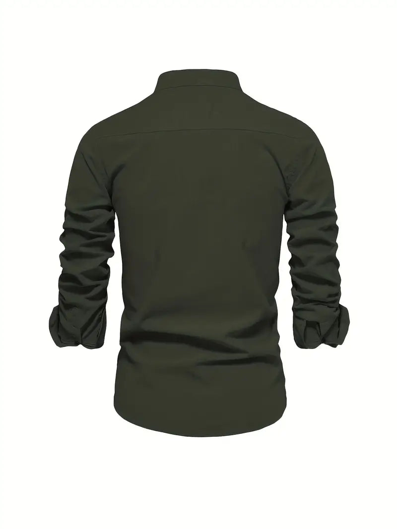 Men’s Comfortable Button-Up Shirt with Flattering Fit
