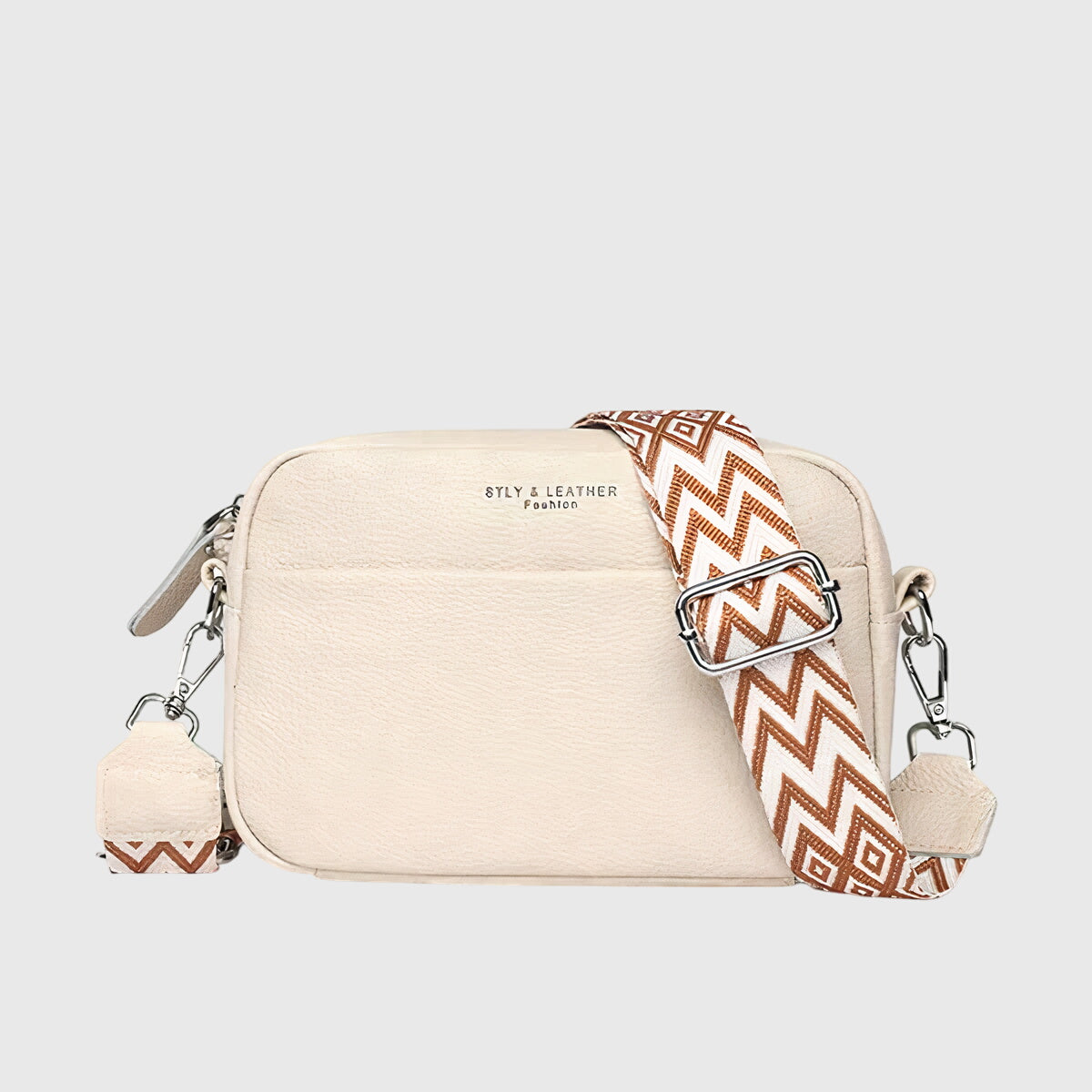 Women’s Classic Structured Crossbody Bag Beige