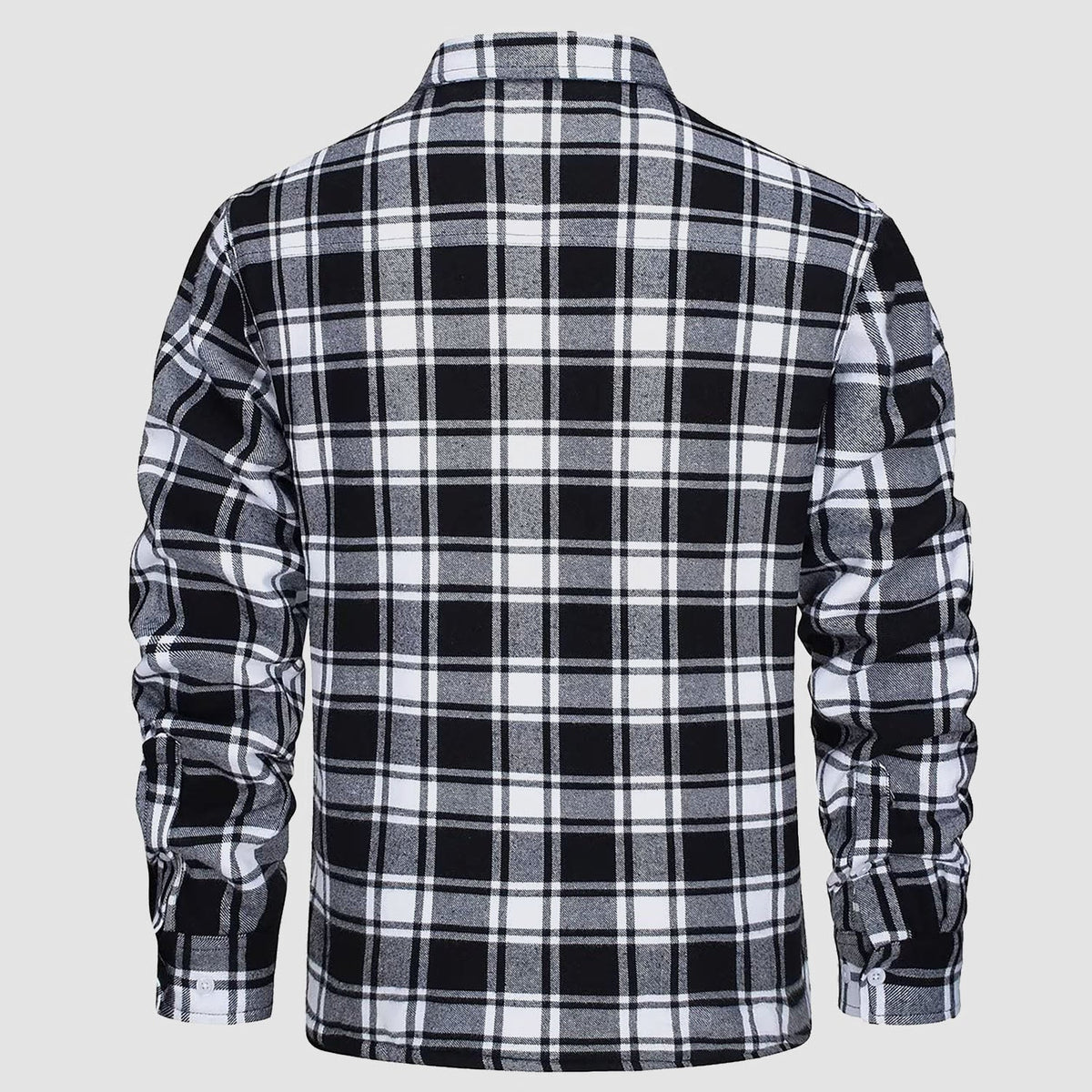 Men’s Lined Checked Shirt Jacket