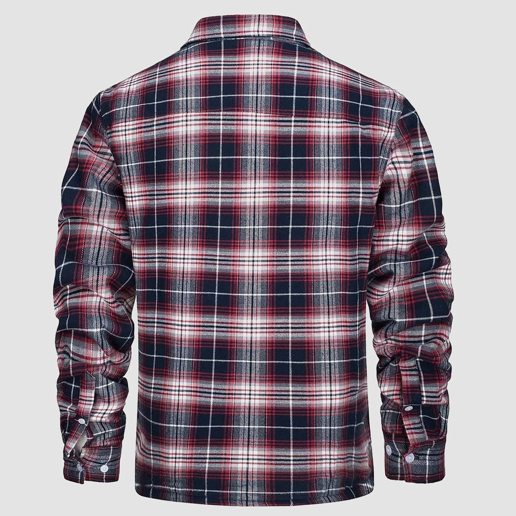 Men’s Lined Checked Shirt Jacket