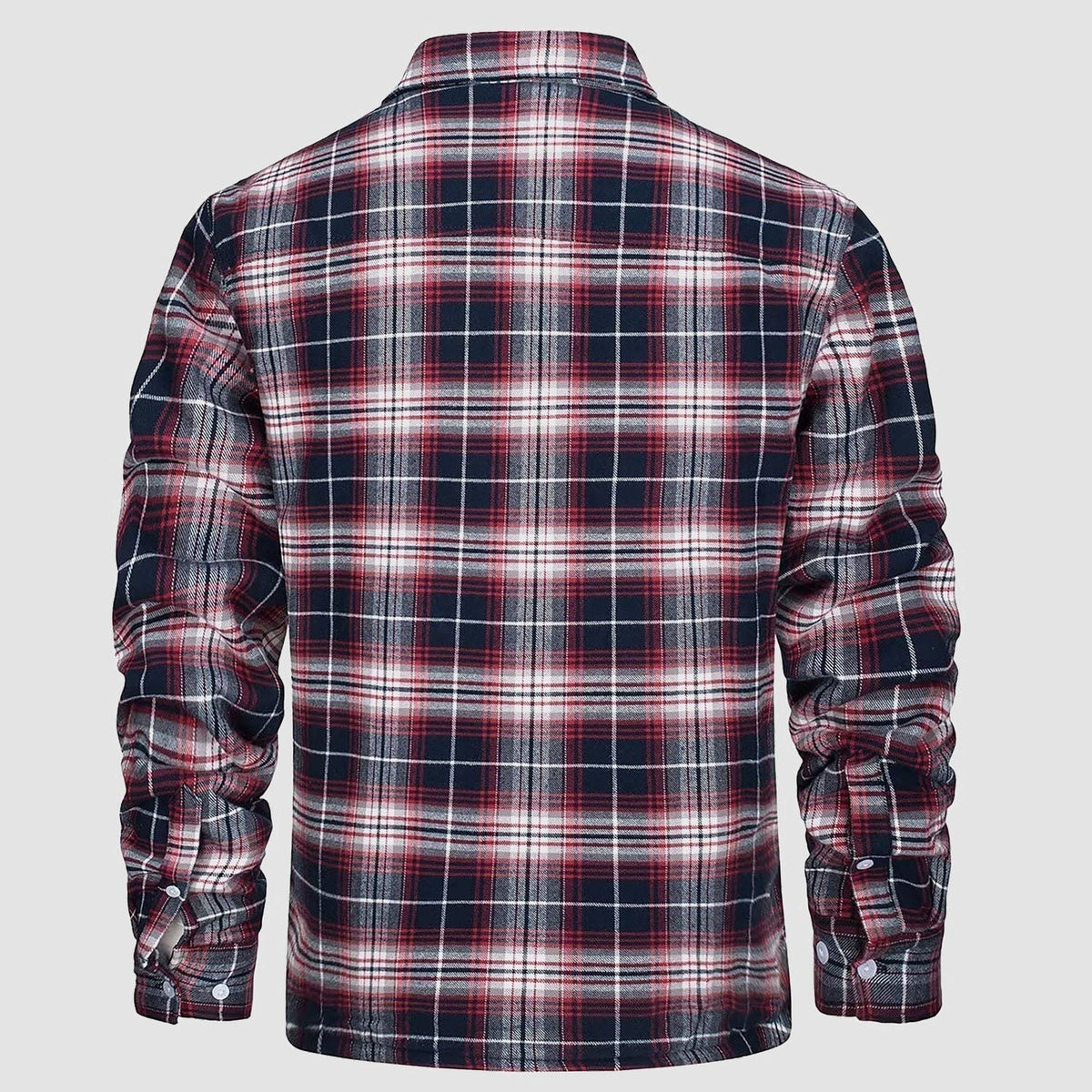 Men’s Lined Checked Shirt Jacket