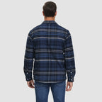 Men’s Lined Checked Shirt Jacket