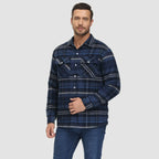 Men’s Lined Checked Shirt Jacket