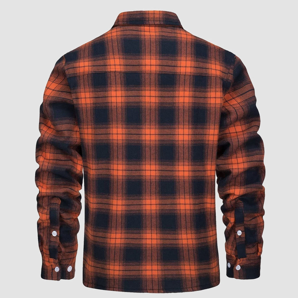Men’s Lined Checked Shirt Jacket