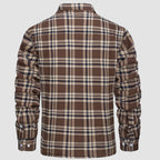 Men’s Lined Checked Shirt Jacket