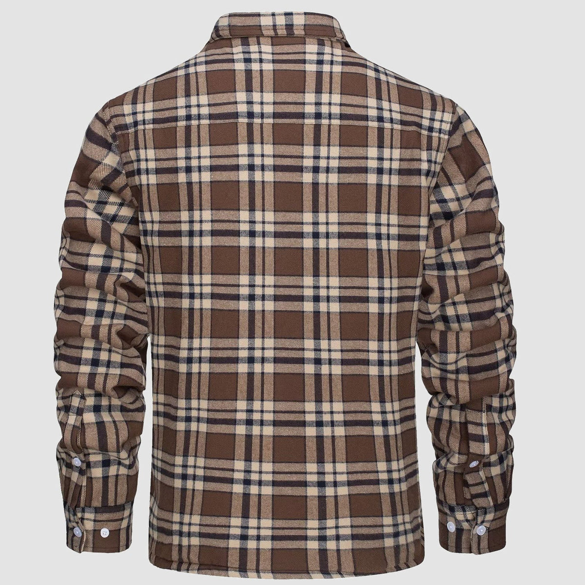 Men’s Lined Checked Shirt Jacket