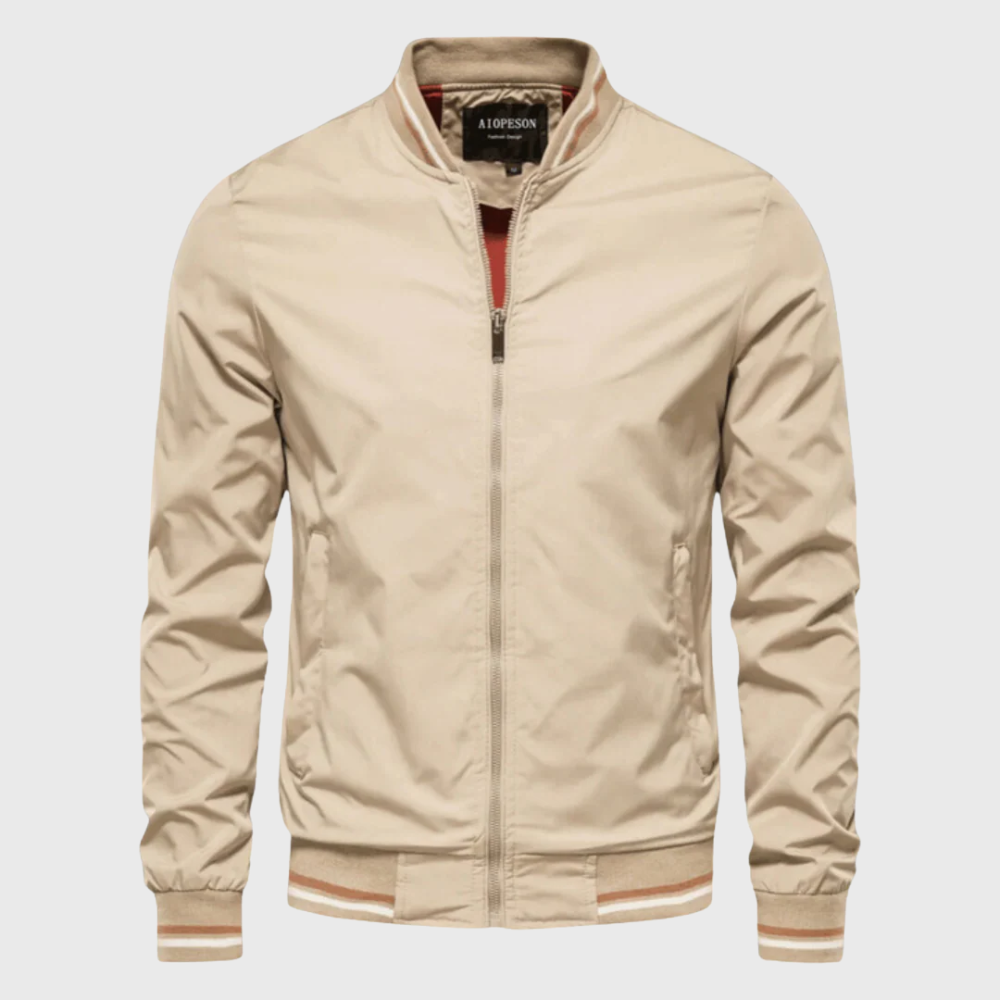 Men’s Classic Bomber Jacket Khaki