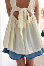 Women’s Wide-Leg Denim Shorts with Elastic Waistband