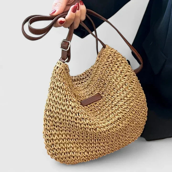 Women’s Relaxed Textured Shoulder Bag for Summer Styling