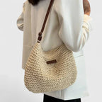 Women’s Relaxed Textured Shoulder Bag for Summer Styling