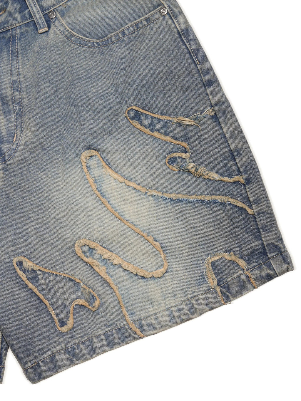Women’s Low Waist Knee Length Denim Shorts