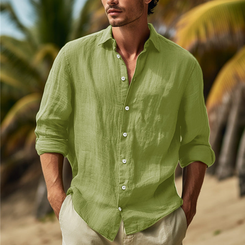 Men’s Lightweight Breathable Long Sleeve Shirt Green