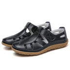 Women’s Casual Cutout Walking Sandals for Spring and Summer Black