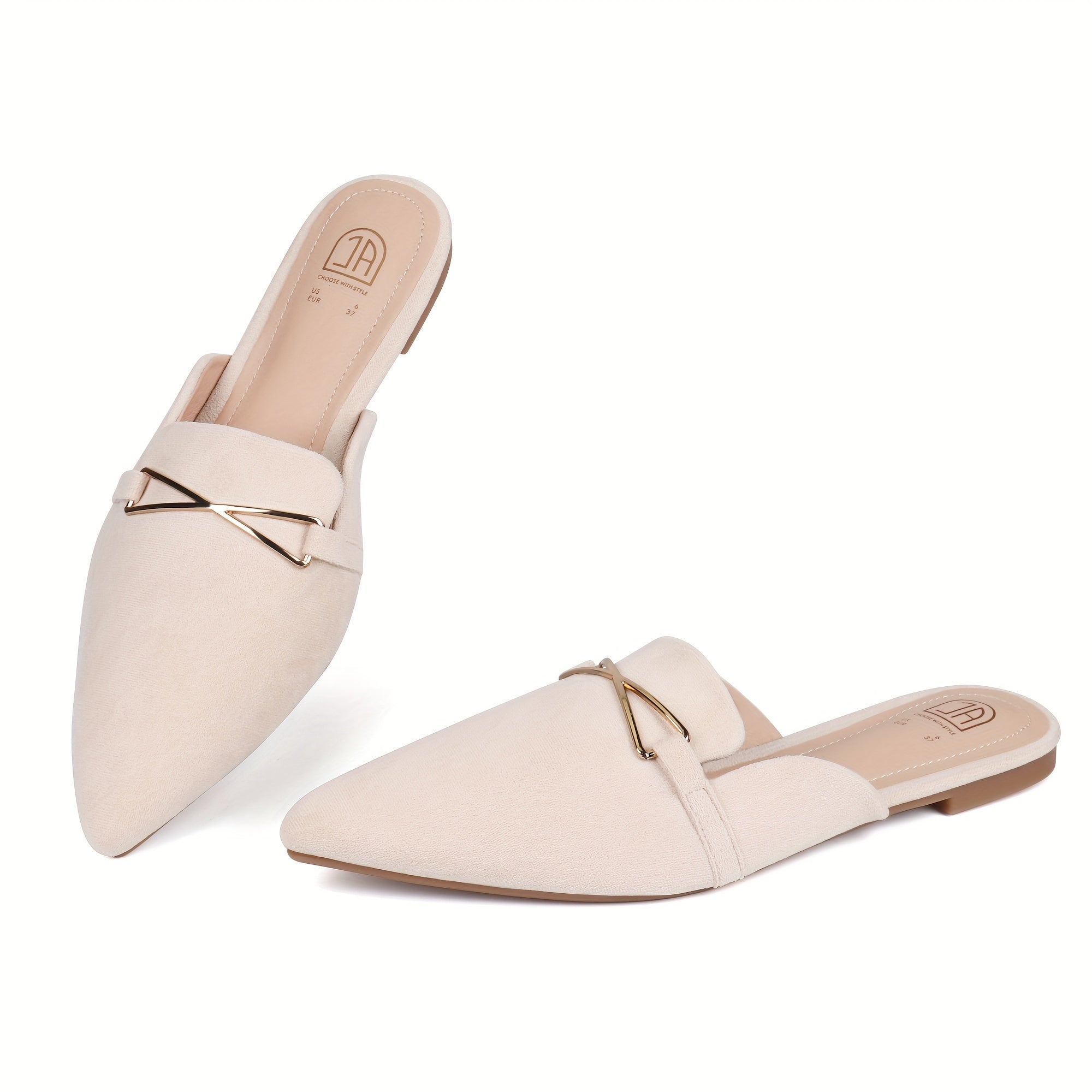 Women’s Fashionable Flat Mules – Casual Everyday Footwear