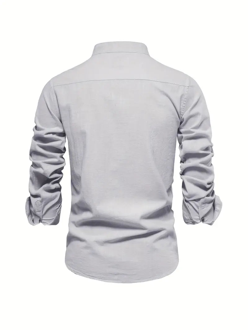 Men’s Comfortable Button-Up Shirt with Flattering Fit