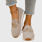 Women’s Casual Orthopedic Loafers for Everyday Comfort Beige